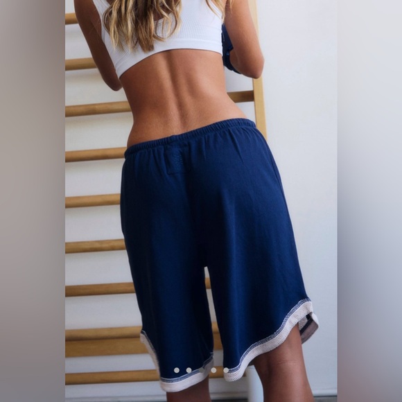 Free People Movement Way To Go Shorts in Navy - Picture 3 of 14